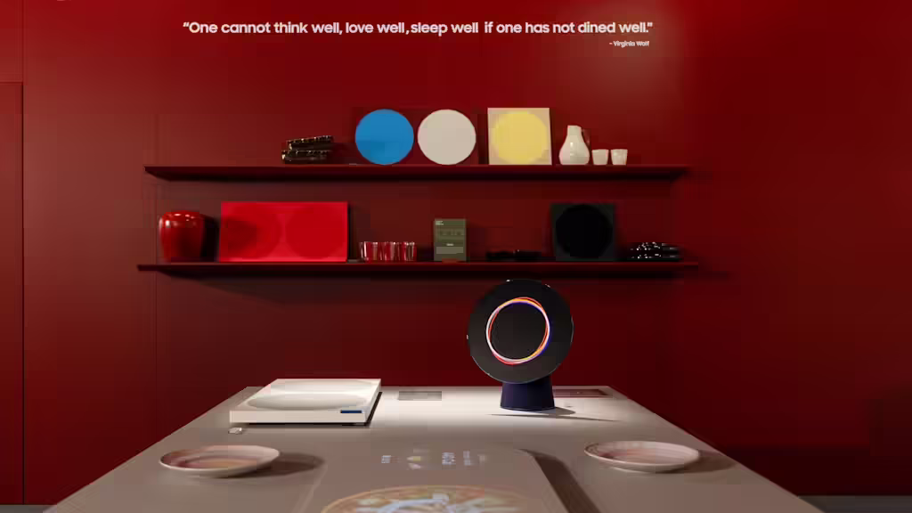 Samsung Reveals Project Luna: Home Robot with Circular Screen and Swiveling Head