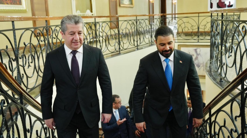 Al-Zaidi and Barzani Review Efforts to Accelerate Government Formation in Erbil
