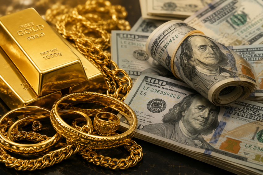 تباين في أسعار الذهب وصرف الدولار في الأسواق العراقية