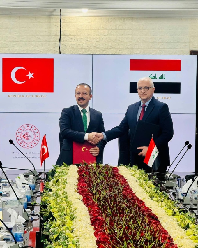 Iraq and Turkey Complete Joint Framework Draft for Infrastructure Development and Development Road Projects - طريق التنمية البنى التحتية وزارة النقل التعاون العراقي التركي Development Road Infrastructure